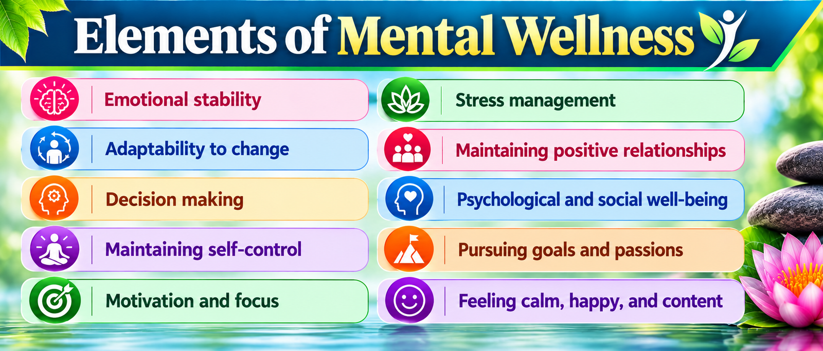elements of mental wellness